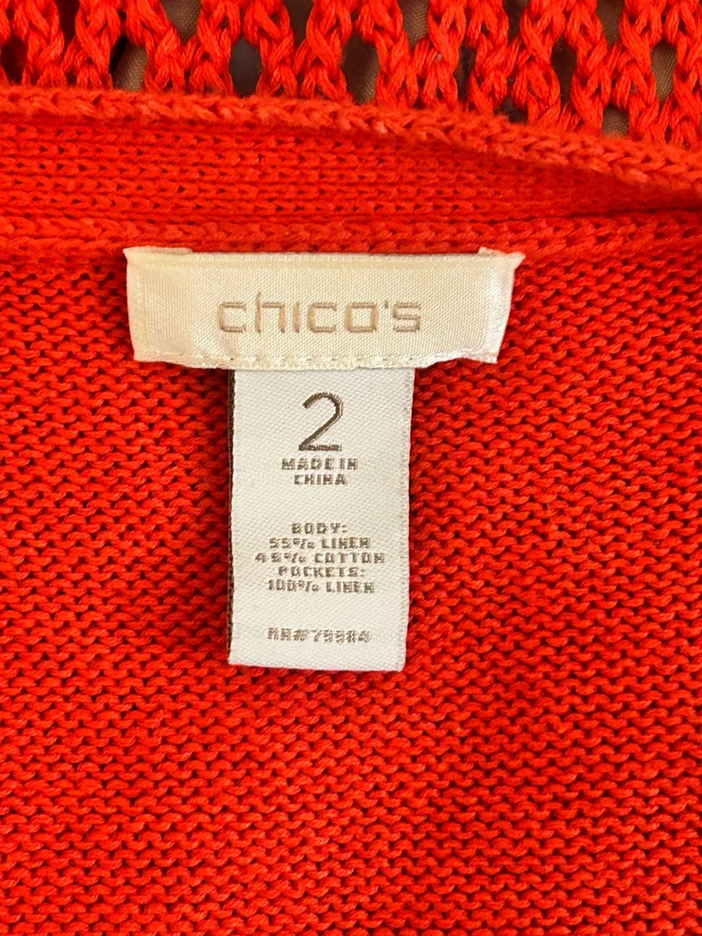 Chicos open knit